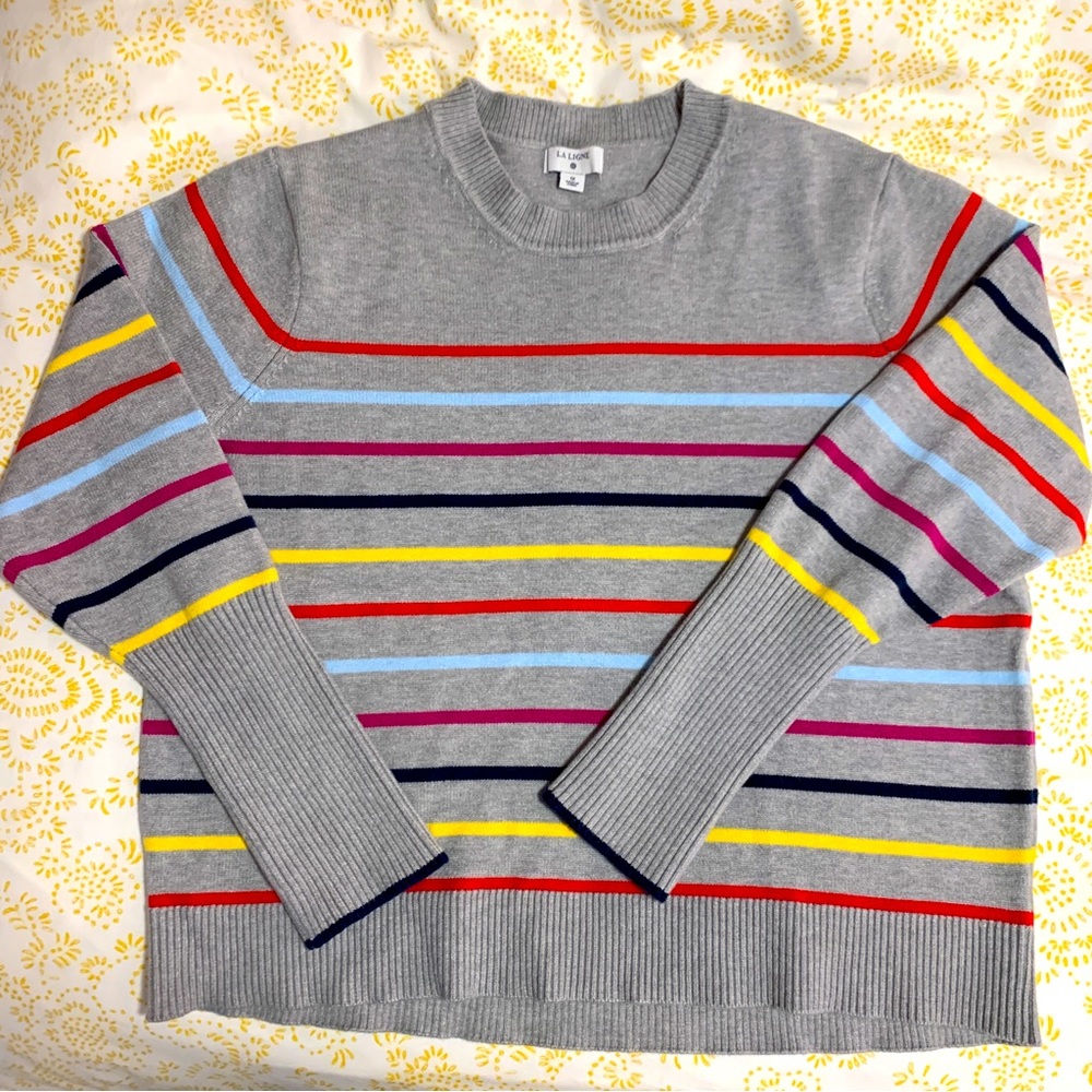 Target X La Ligne Stripe Crewneck Plus Sweater NWOT
